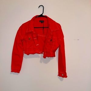 PrettyLittleThing Cropped Jean Jacket